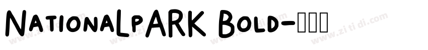 NationaLpARK Bold字体转换